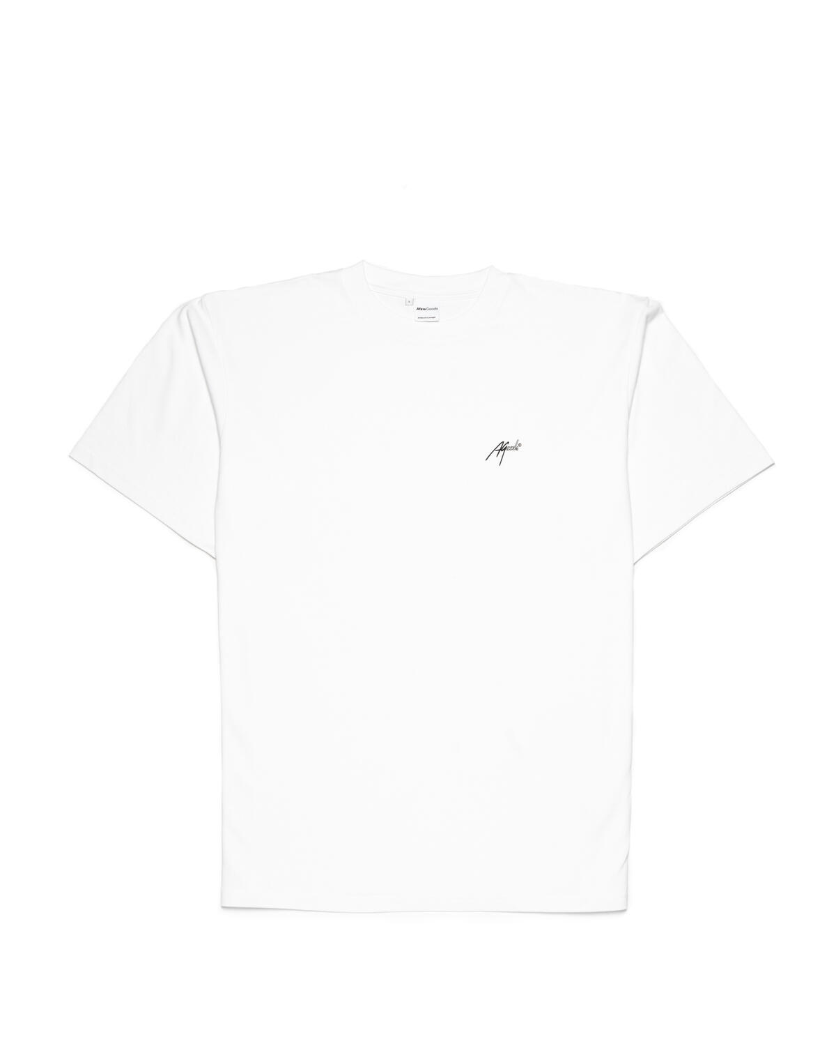 Afew Goods Logo Tee (White) AG046TS01WHT AFEW STORE
